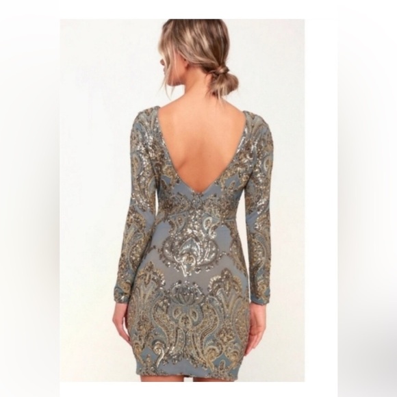 Dress The Population Lola Sequin Bodycon Dress, Size Small - Picture 2 of 7